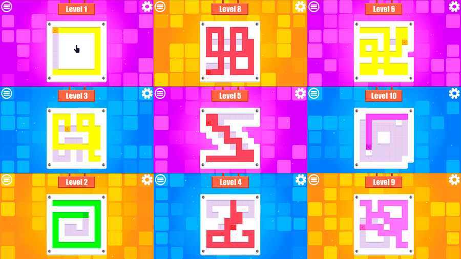 Paint Sponges Puzzle HTML5 Game by DevIndieStudio CodeCanyon
